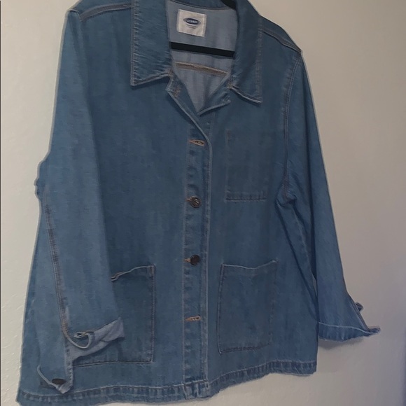 old navy oversized denim jacket